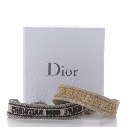 Christian Dior Woven Cotton J'Adior Friendship Bracelet Set Gold Pink 4 of 4