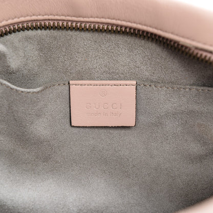 Gucci Calfskin Matelasse GucciGhost Small GG Marmont Chain Shoulder Bag Perfect Pink Rosa Ivory 6 of 8