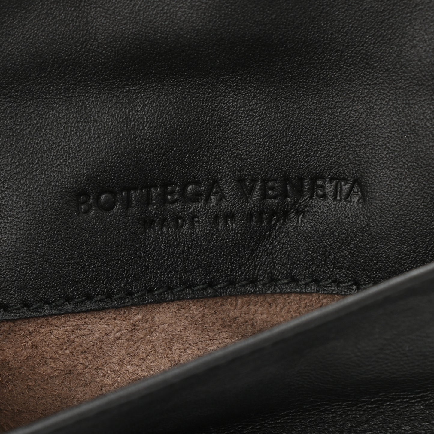 Nappa Intrecciato Small Chain Crossbody Black