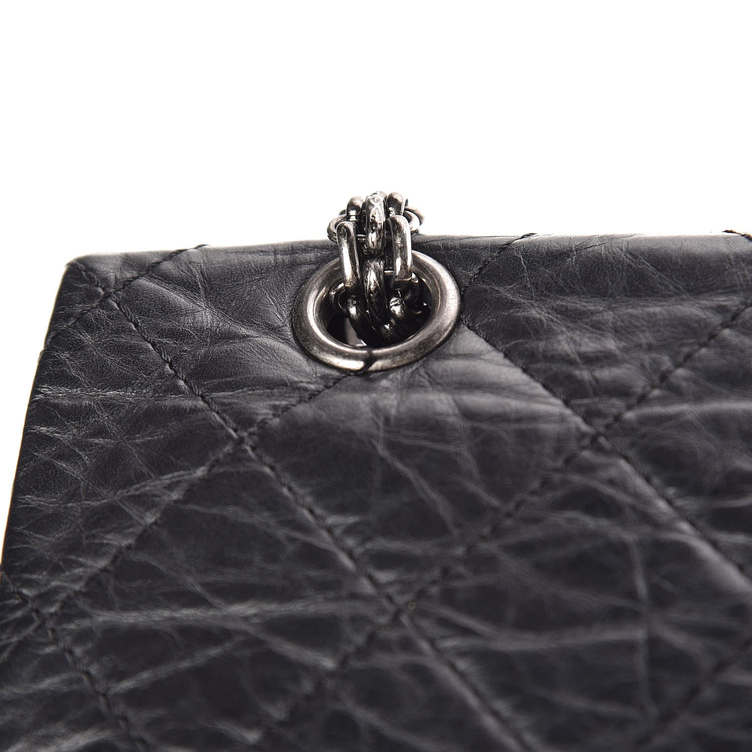 Chanel Aged Calfskin Quilted 2.55 Reissue 227 Flap Black 9 of 15