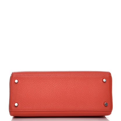 Hermes Taurillon Clemence Kelly Retourne 28 Rouge Pivoine 7 of 33
