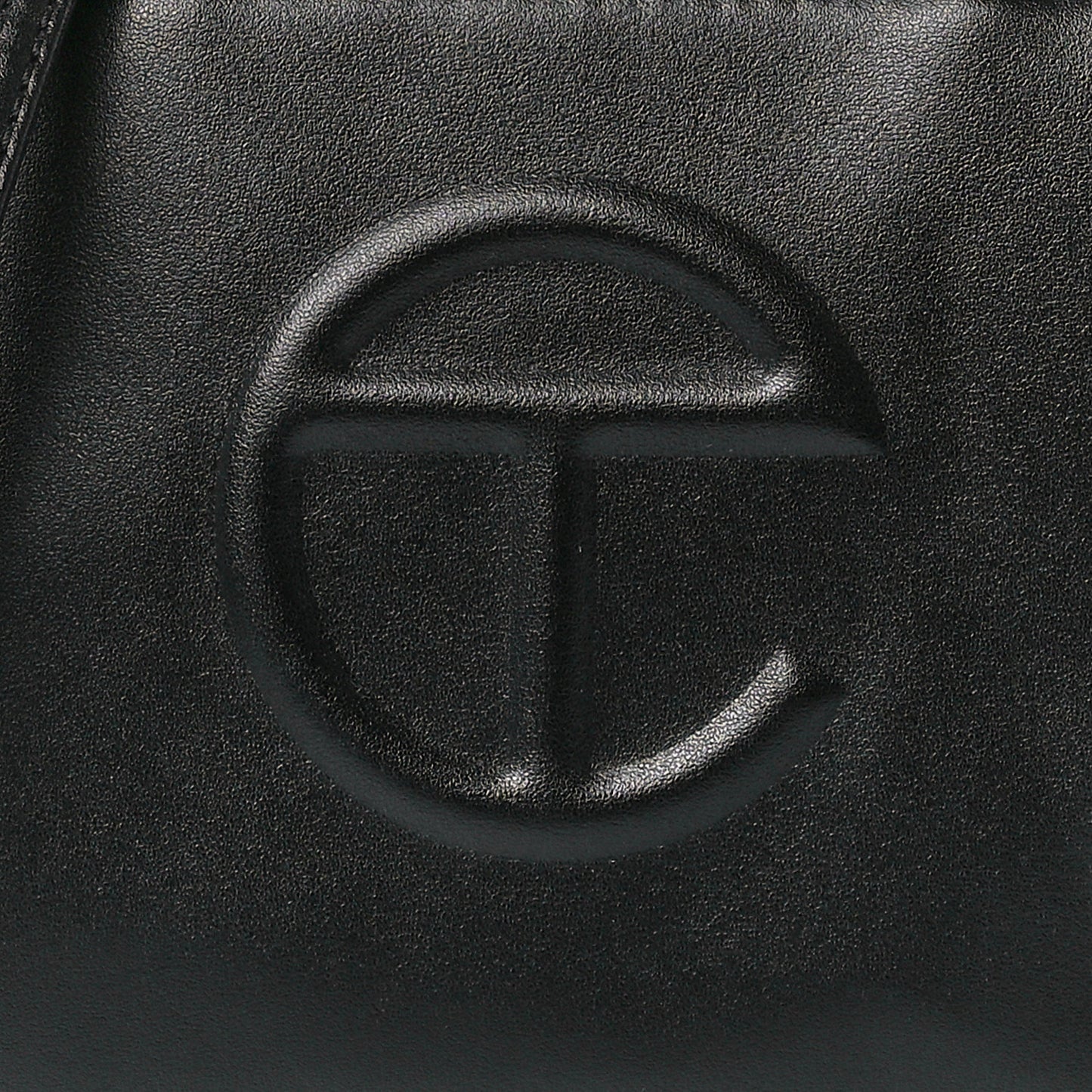 Vegan Leather Small Shopping Bag Black