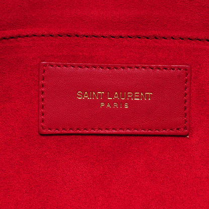 Saint Laurent Leather Classic Y Clutch Rouge Orient 7 of 8