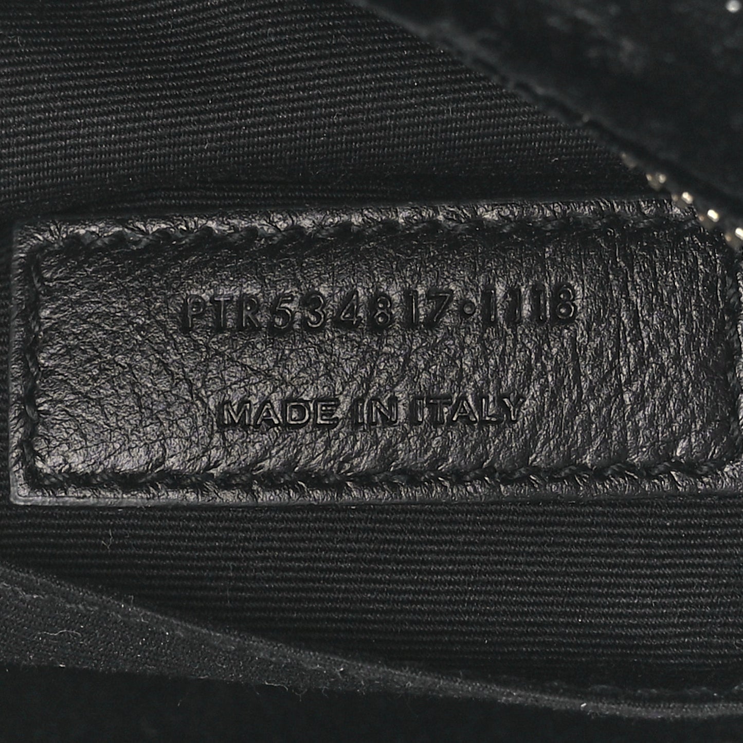 Velour Matelasse Monogram Lou Belt Bag Black