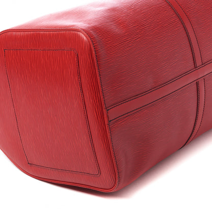 Louis Vuitton Epi Keepall 60 Castillan Red 6 of 9