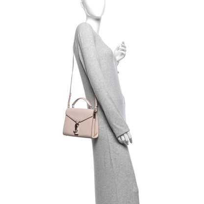 Saint Laurent Grain de Poudre Mini Classic Monogram Cassandra Top Handle Marble Pink 2 of 12