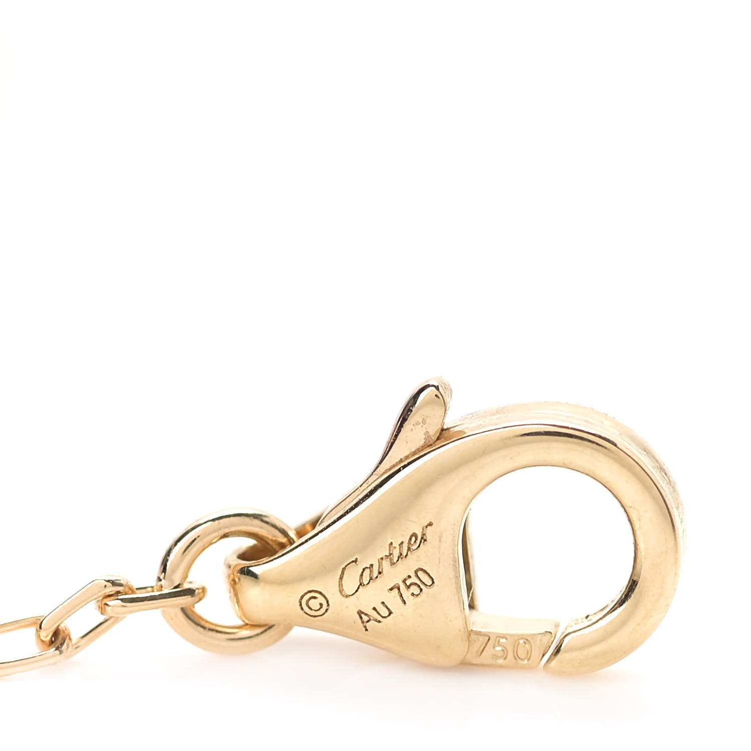 Cartier 18K Yellow Gold Diamond LM D'Amour Pendant Necklace 4 of 6