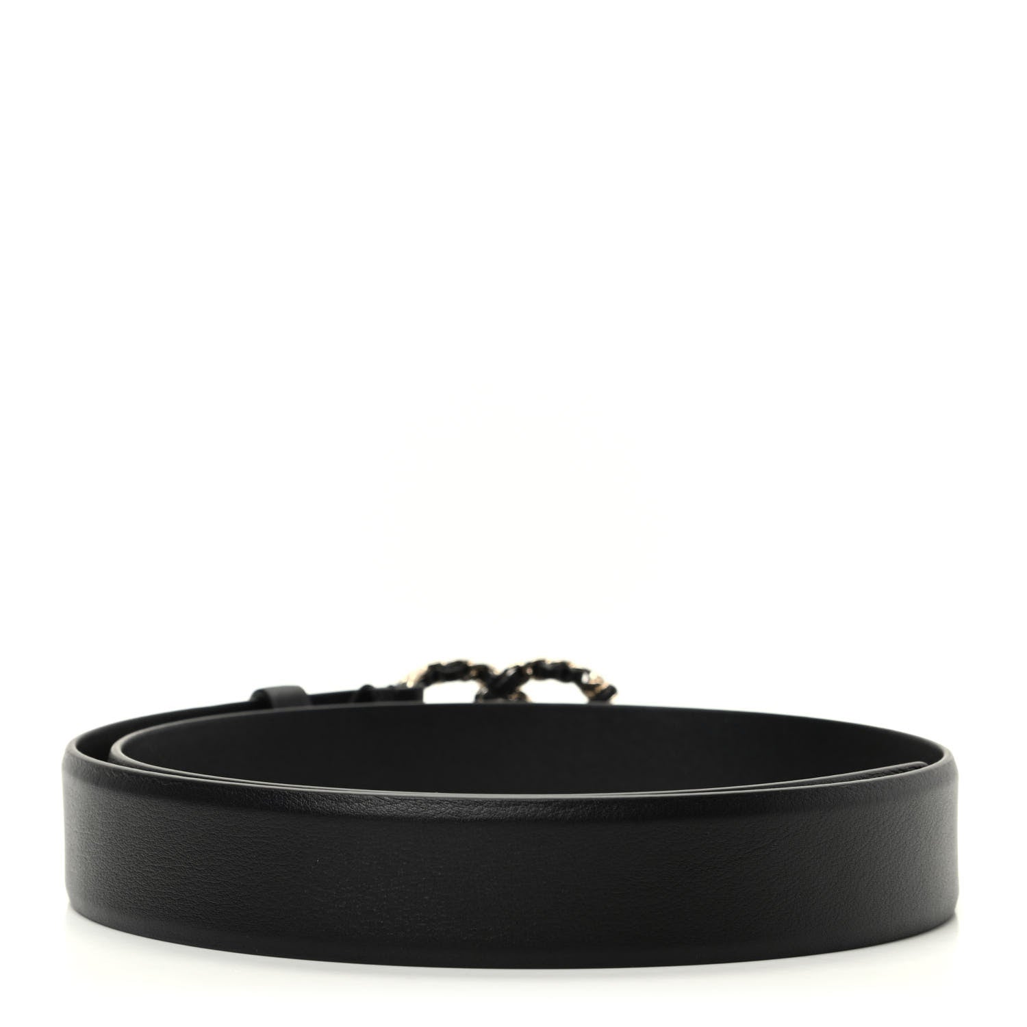 Chanel Calfskin CC Chain Belt 75 30 Black 2 of 6