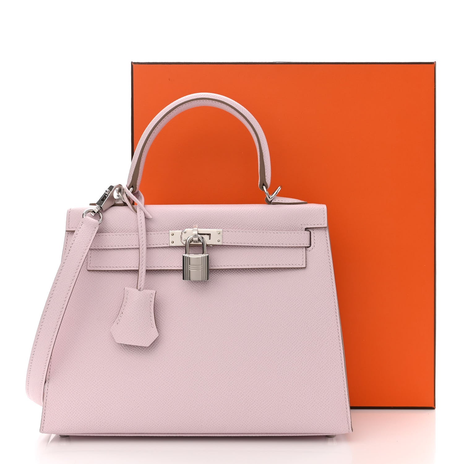 Hermes Epsom Kelly Sellier 25 Mauve Pale 10 of 10
