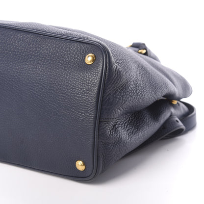 Prada Vitello Daino Tote Bluette 10 of 10