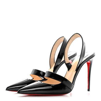 Christian Louboutin Patent Actina 100 Pumps 38.5 Black 3 of 12