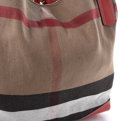Burberry Canvas Mega Check Medium Maidstone Red 9 of 11
