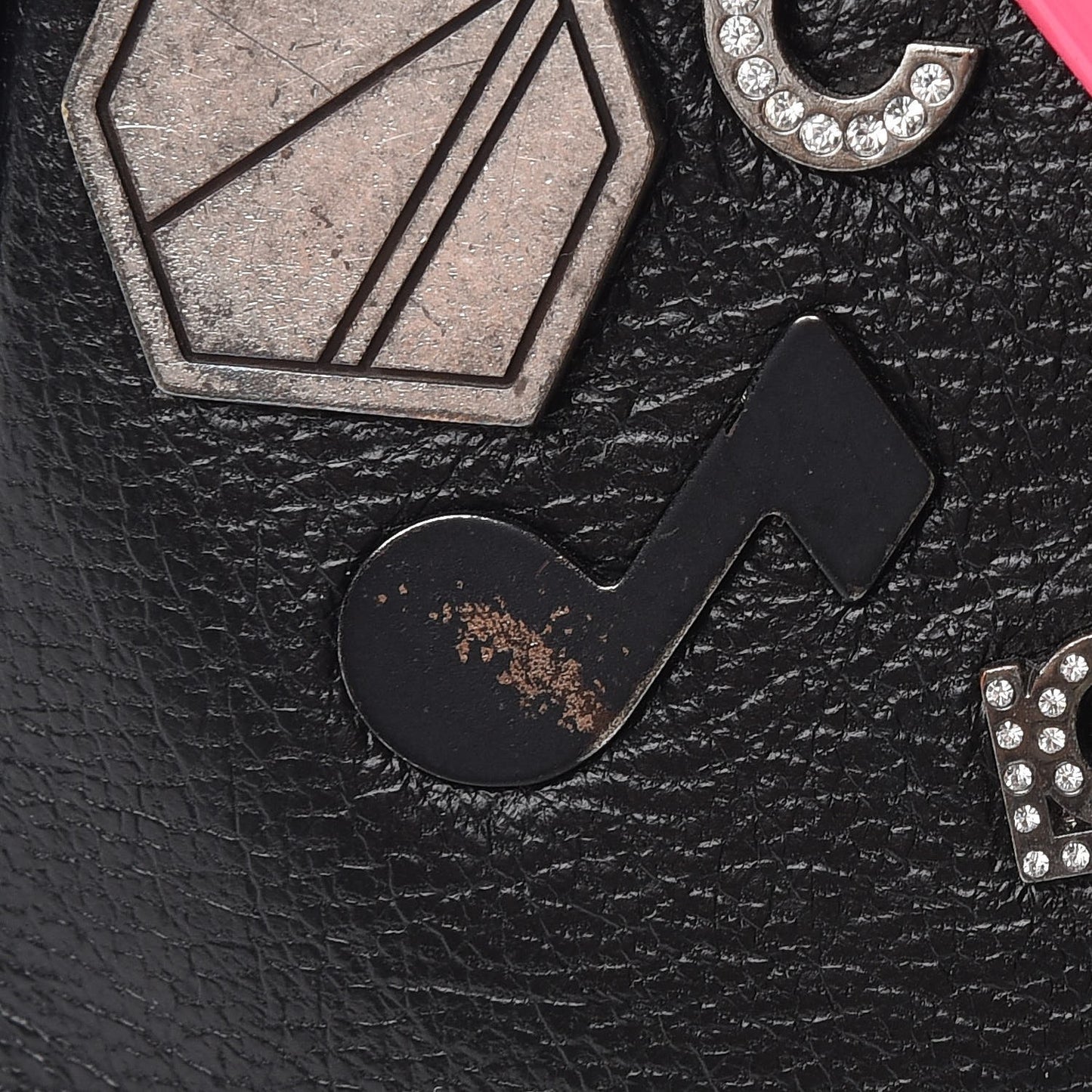 Goatskin Embellished Classic Baby Duffle Black