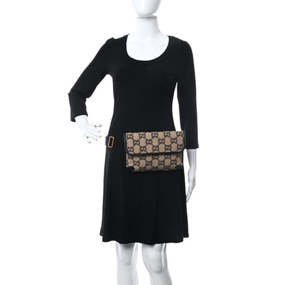 Gucci Covered Wool GG Monogram Slim Belt Bag Beige 2 of 11