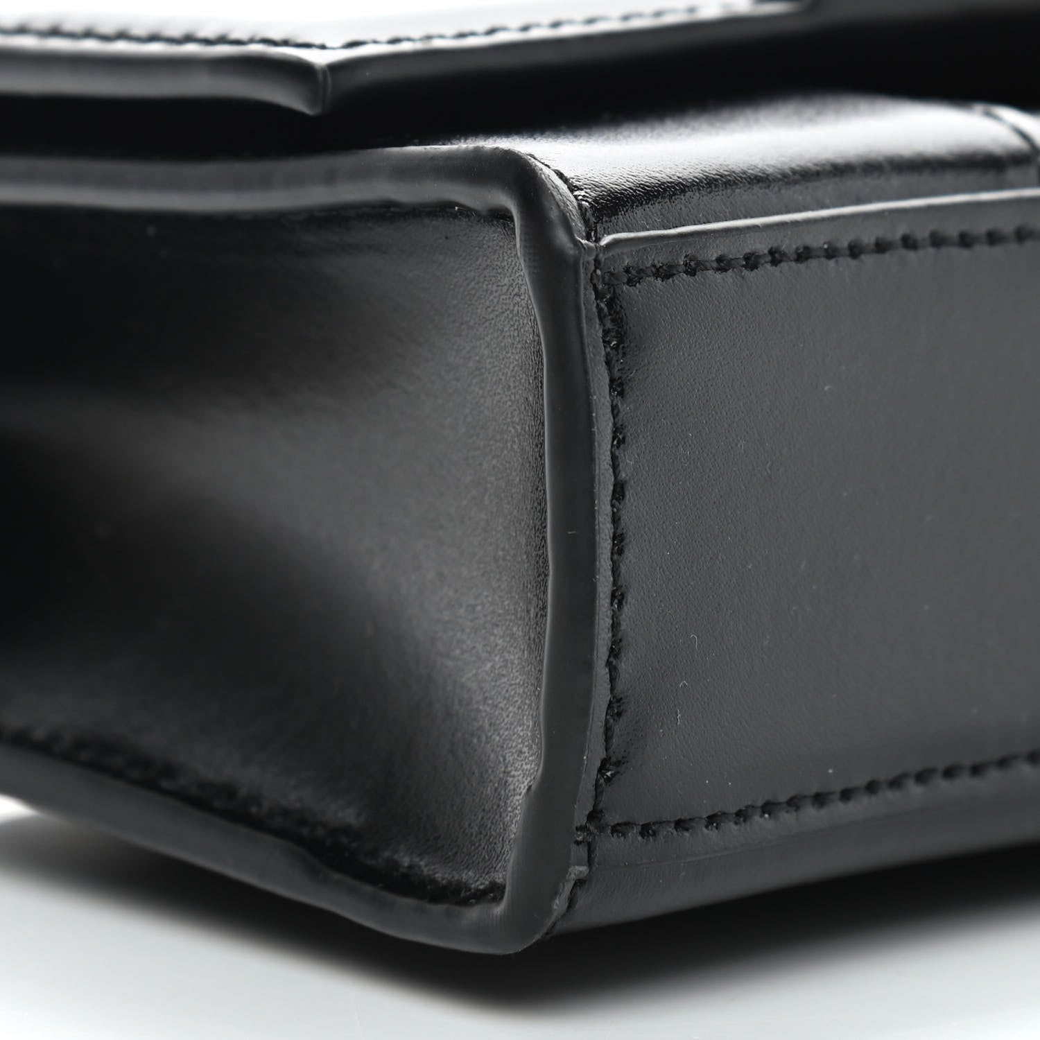 Balenciaga Shiny Box Calfskin Hourglass Chain Bag Black 7 of 8