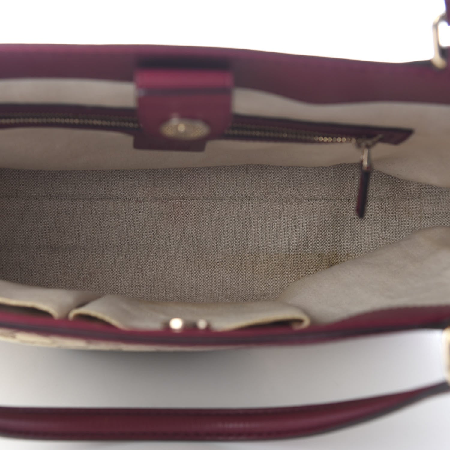 Gucci Monogram Web Medium Mayfair Tote Cherry 4 of 10