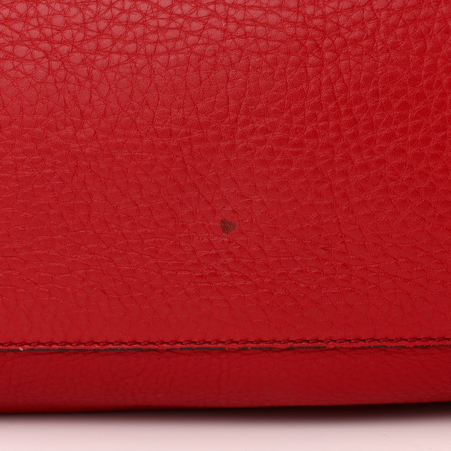 Gucci Pebbled Calfskin Medium Soho Chain Shoulder Bag Tabasco Red 12 of 12