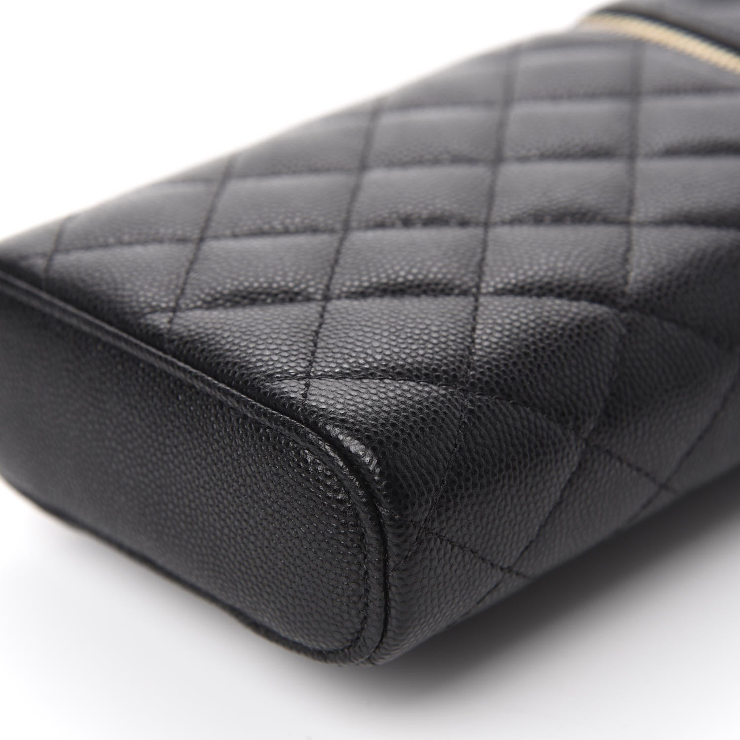 Chanel Caviar Quilted Phone Holder With Chain Black 7 of 11