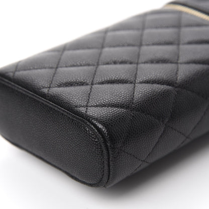 Chanel Caviar Quilted Phone Holder With Chain Black 7 of 11