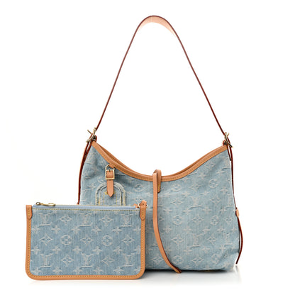 Louis Vuitton Monogram Denim CarryAll PM Sky Blue 3 of 11
