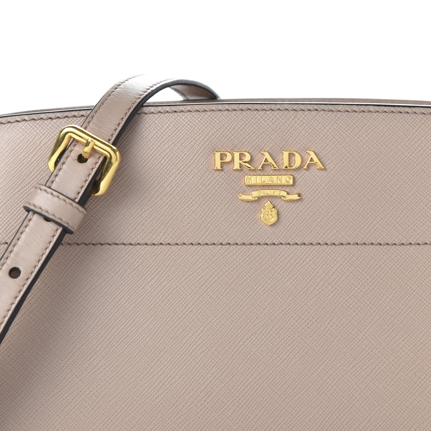 Prada Saffiano City Calfskin Esplanade Crossbody Bag Cipria 9 of 9