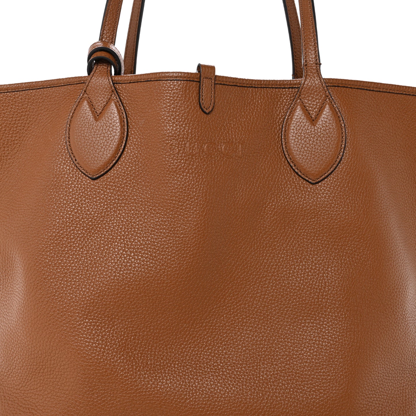 Grained Calfskin Monogram Large Totissima Reversible Tote Brown
