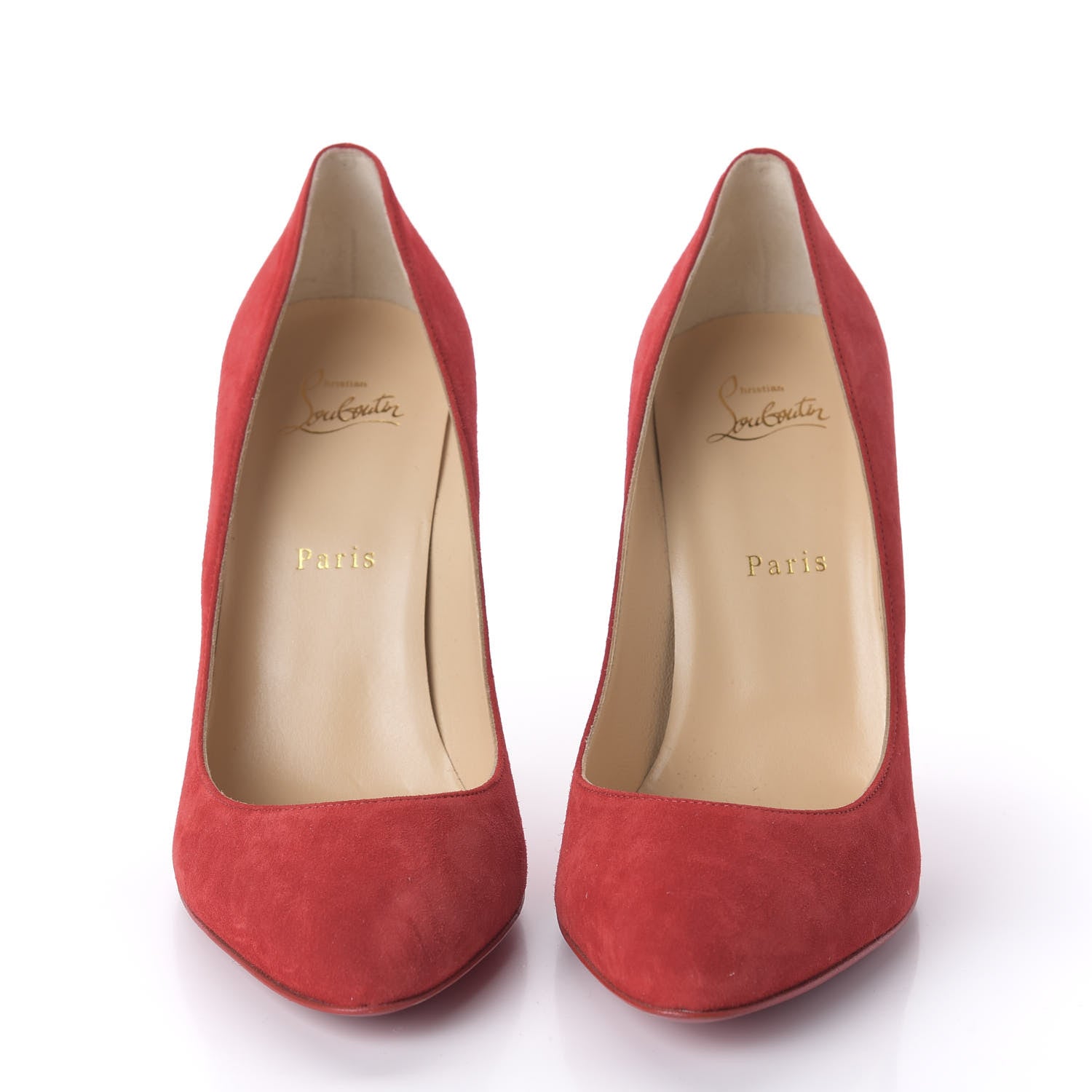 Christian Louboutin Veau Velours Eloise 100 Pumps 40 Loubi 2 of 8