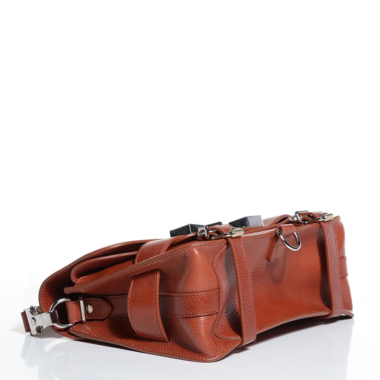 Calfskin PS11 Classic Shoulder Bag Saddle