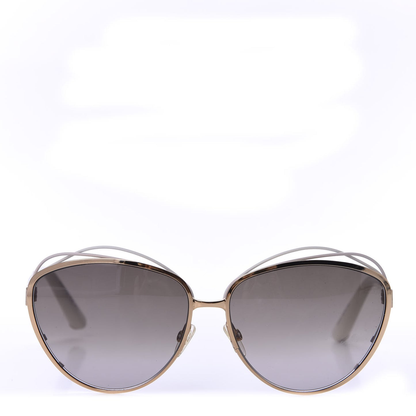 Metal Dior Songe Sunglasses Gold White