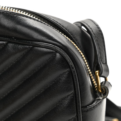 Saint Laurent Calfskin Matelasse Monogram Lou Camera Bag Black 13 of 21