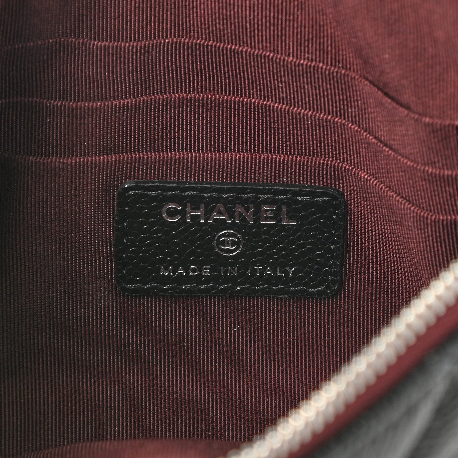 Chanel Caviar Quilted Cosmetic Case Black 5 of 6