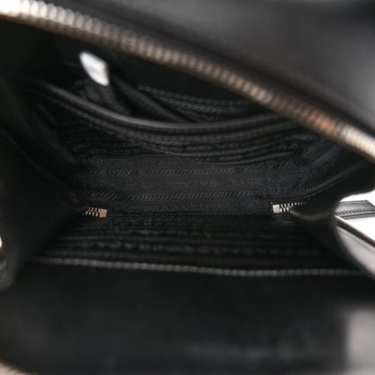 Prada Saffiano Crossbody Messenger Bag Black 6 of 12