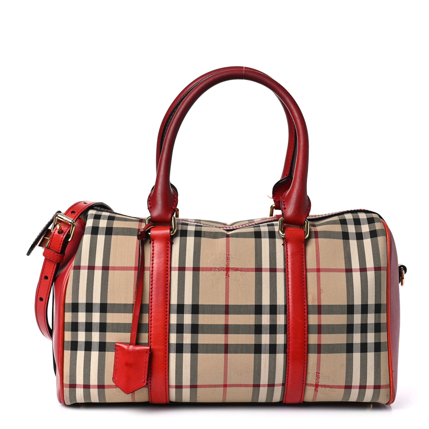 Horseferry Check Medium Alchester Bowling Bag Red