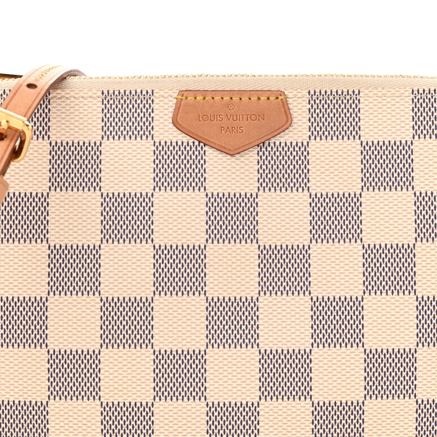 Louis Vuitton Damier Azur Double Zip Pochette 9 of 11