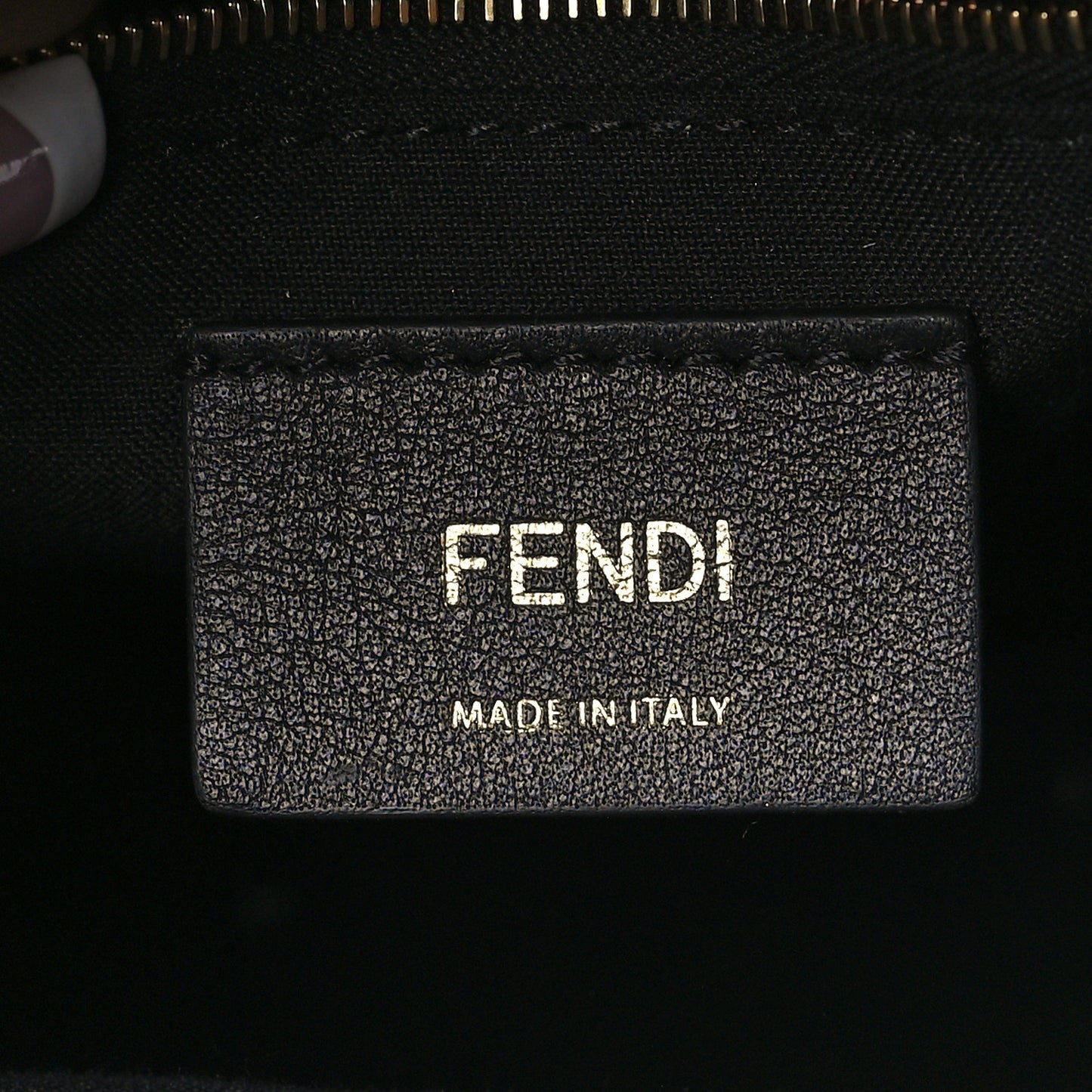 Vitello Bi-Color FF 1974 Embossed Mini Backpack Maya Black