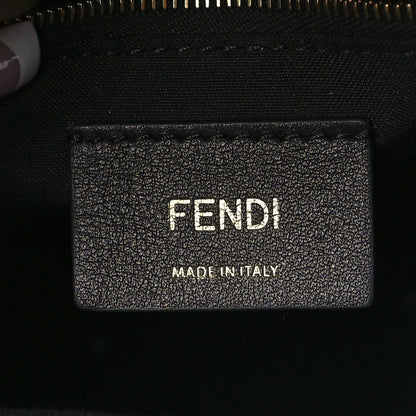 Fendi Vitello Bi-Color FF 1974 Embossed Mini Backpack Maya Black 6 of 10