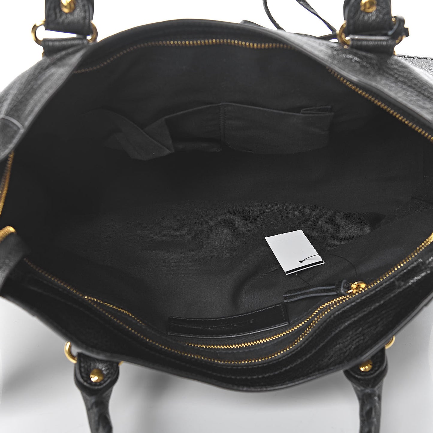 Chevre Gold Metallic Edge Hardware City Black