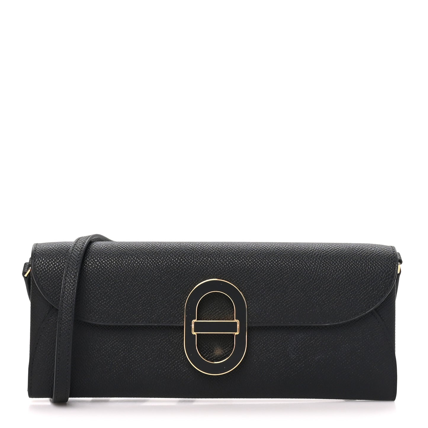 Epsom Enamel Maillon Wallet To Go Black