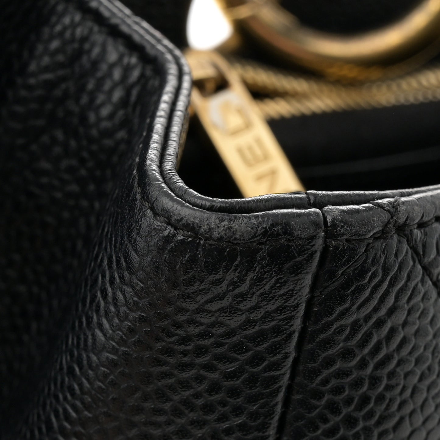 Caviar Quilted Grand Shopping Tote GST Black