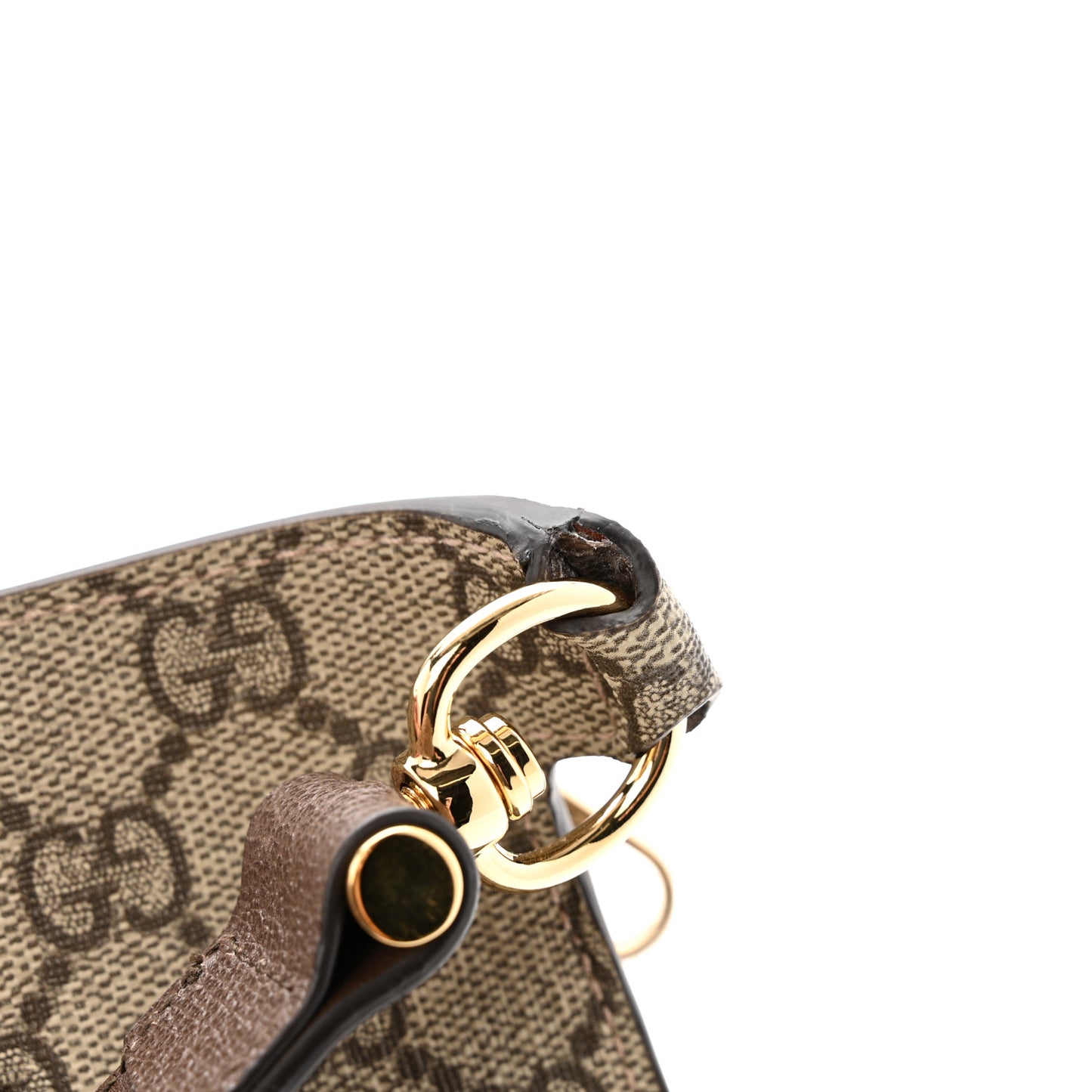 GG Supreme Monogram Textured Dollar Calfskin Blondie Belt Bag Beige Ebony New Acero