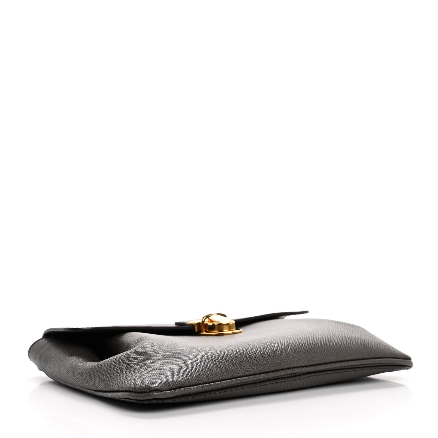Prada Saffiano Clutch Pouch Grey 4 of 14