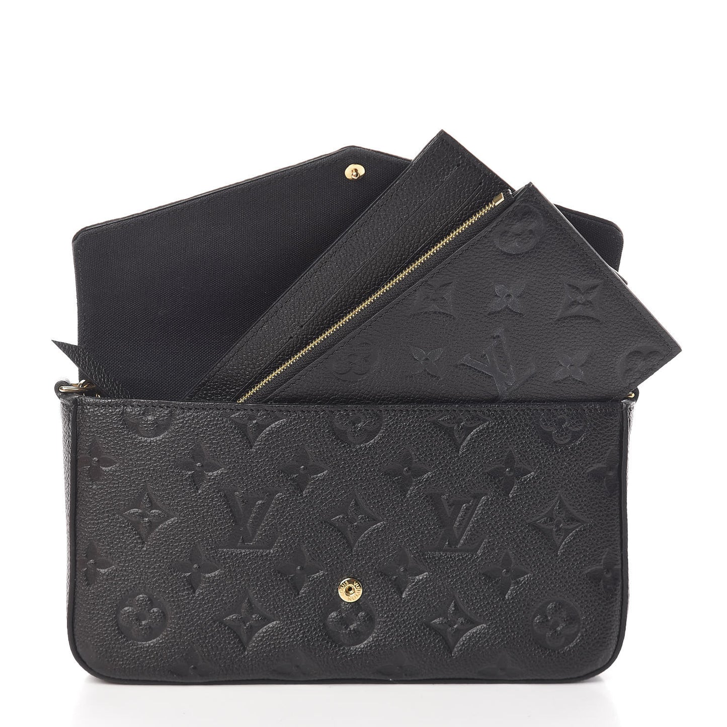 Empreinte Pochette Felicie Chain Wallet Black