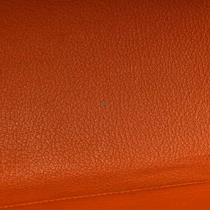 Hermes Taurillon Clemence Kelly Retourne 35 Orange 13 of 26