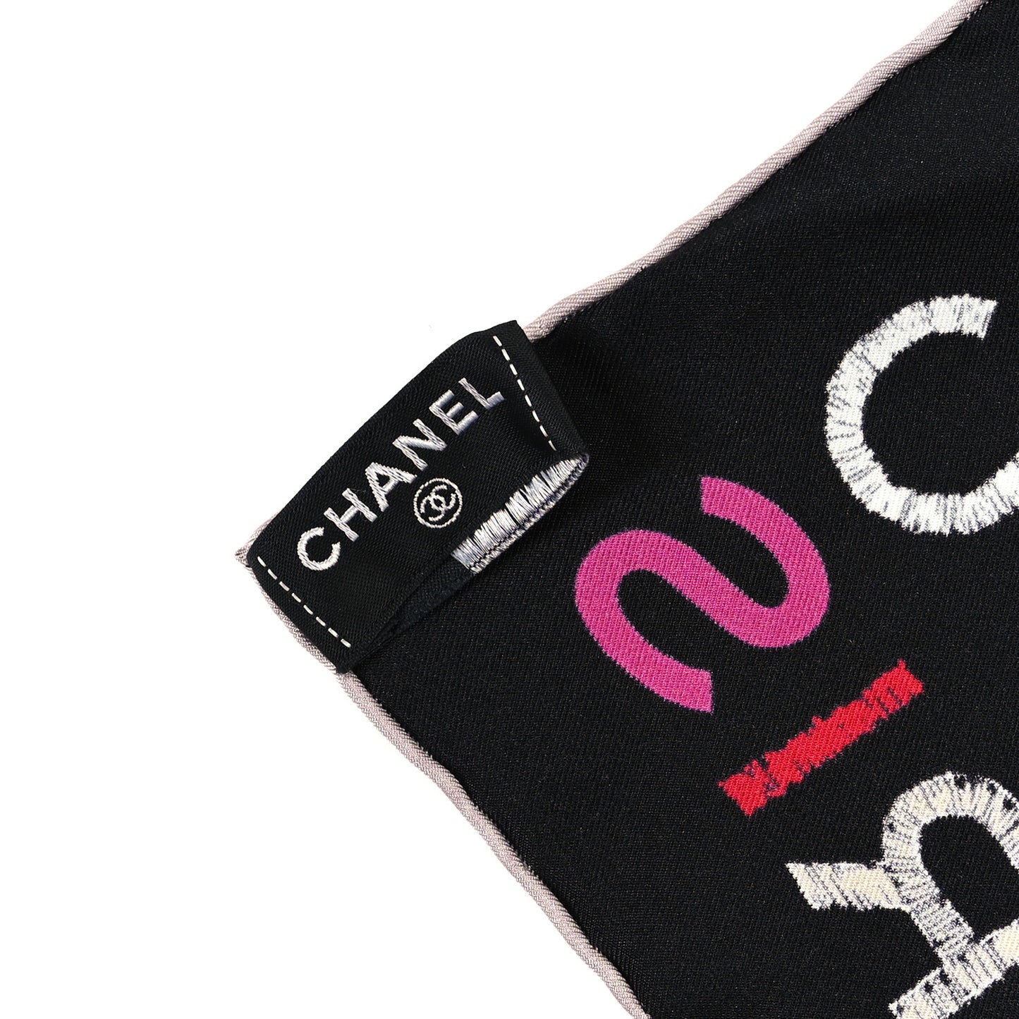 Silk CC Logo Square Scarf Multicolor