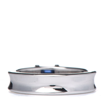 Tiffany 18K White Gold Blue Sapphire Stacking Ring 49 4.75 3 of 4