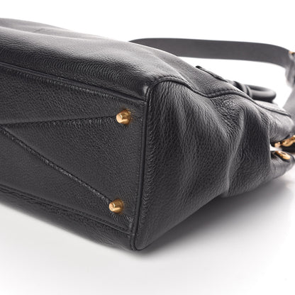 Marc Jacobs Textured Calfskin Medium Incognito Satchel Black 7 of 11