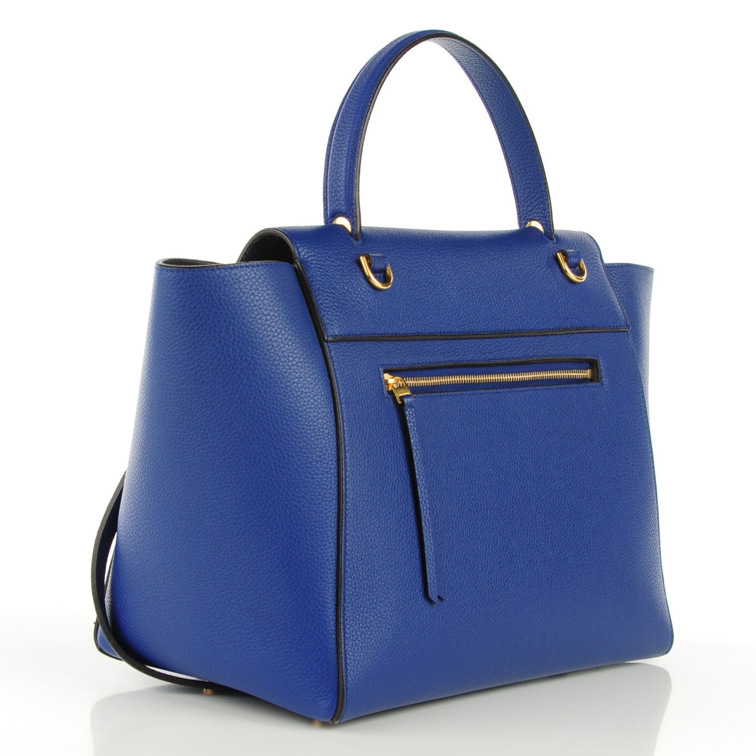 Celine Drummed Calfskin Small Belt Bag Indigo 3 of 9