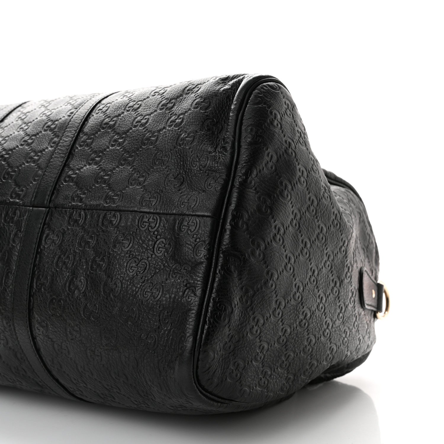 Gucci Guccissima Medium Carry On Duffle Black 10 of 11