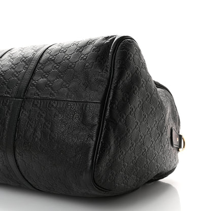 Gucci Guccissima Medium Carry On Duffle Black 10 of 11