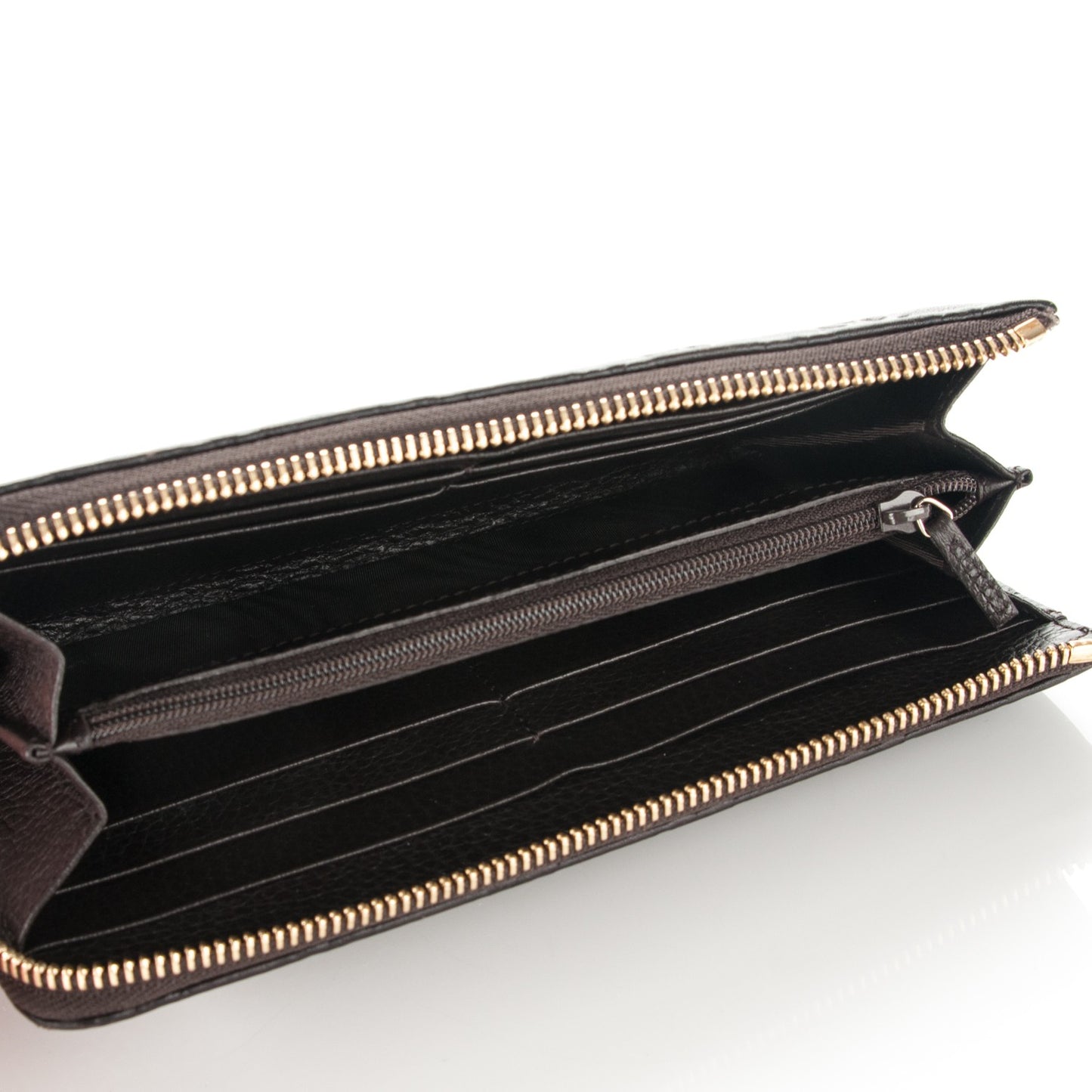 Guccissima Vitello Tender Donna Long Wallet Testa di Moro